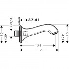 Hansgrohe Metropol Classic wylewka wannowa chrom 13425000