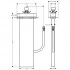 Hansgrohe sBox E zestaw podtynkowy węża prysznicowego 13560180