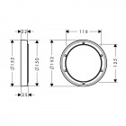 Hansgrohe rozeta maskująca 150 mm