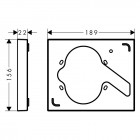 Hansgrohe rozeta przedłużająca 13601000