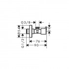 Hansgrohe zawór kątowy S 13901000