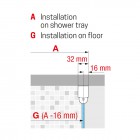 Novellini Young 2.0 2G kabina prysznicowa 80 cm Y22G79L1K+Y22G79L1K