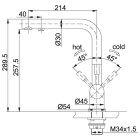 Franke Atlas Clear Water bateria kuchenna stal szlachetna 120.0637.657
