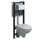 Koło Nova Pro All In One plus stelaż Technic WC GT SF + przycisk Eclipse 2 biały + miska owalna Rimfree 99672000