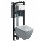 Koło Modo Pure All In One plus stelaż Technic WC GT SF + przycisk Elegant biały + miska Rimfree 99674000