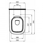 Koło Modo All In One plus stelaż Technic WC GT SF + przycisk Elegant czarny + miska Rimfree 99676000