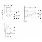 Koło Modo Pure Oval All In One plus stelaż Technic WC GT SF + przycisk Eclipse 2 chrom + miska Rimfree + deska 99679000