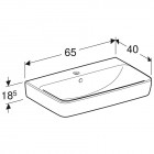 Koło Nova Pro umywalka 65x40 cm z otworem 501.890.00.3