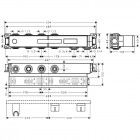 Hansgrohe RainSelect zestaw podstawowy do baterii termostatycznej na 2 odbiorniki 15310180