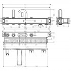 Hansgrohe RainSelect zestaw podstawowy do baterii termostatycznej do wanny na 2 odbiorniki 15314180