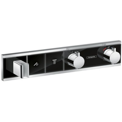 Hansgrohe RainSelect bateria wannowo-prysznicowa podtynkowa termostatyczna czarny/chrom 15355600