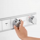 Hansgrohe RainSelect bateria wannowo-prysznicowa podtynkowa termostatyczna biały/chrom 15357400