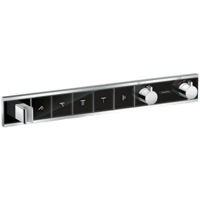 Hansgrohe RainSelect bateria wannowo-prysznicowa podtynkowa termostatyczna czarny/chrom 15358600