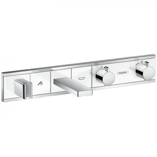 Hansgrohe RainSelect bateria wannowa podtynkowa termostatyczna biały/chrom 15359400