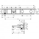 Hansgrohe RainSelect bateria wannowa podtynkowa termostatyczna chrom 15359000