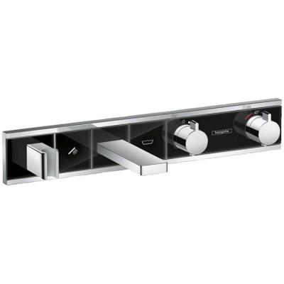 Hansgrohe RainSelect bateria wannowa podtynkowa termostatyczna czarny/chrom 15359600
