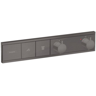 Hansgrohe RainSelect bateria wannowo-prysznicowa podtynkowa termostatyczna czarny chrom szczotkowany 15380340