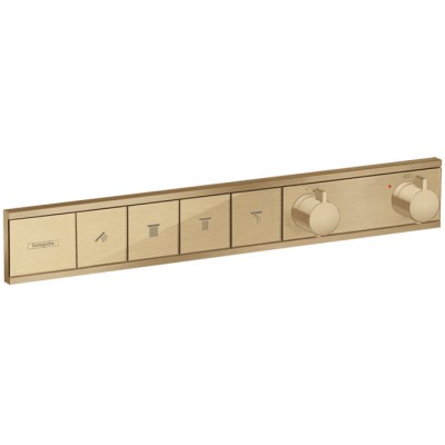 Hansgrohe RainSelect bateria wannowo-prysznicowa podtynkowa termostatyczna brąz szczotkowany 15382140