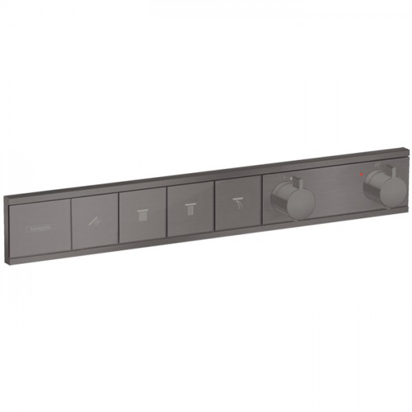 Hansgrohe RainSelect bateria wannowo-prysznicowa podtynkowa termostatyczna czarny chrom szczotkowany 15382340