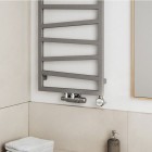 Terma ZigZag grzejnik 835x500 mm zasilanie C.O. metallic black Z8