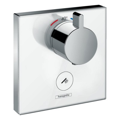 Hansgrohe ShowerSelect Glass bateria prysznicowa podtynkowa termostatyczna biały/chrom 15735400