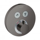 Hansgrohe ShowerSelect S bateria wannowo-prysznicowa podtynkowa czarny chrom szczotkowany 15743340