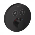 Hansgrohe ShowerSelect S bateria wannowo-prysznicowa podtynkowa termostatyczna czarny mat 15743670