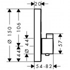 Hansgrohe bateria termostatyczna ShowerSelect S podtynkowa dla 2 odbiornika