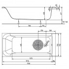 Koło Rekord wanna prostokątna 170x75 cm AntiSlide