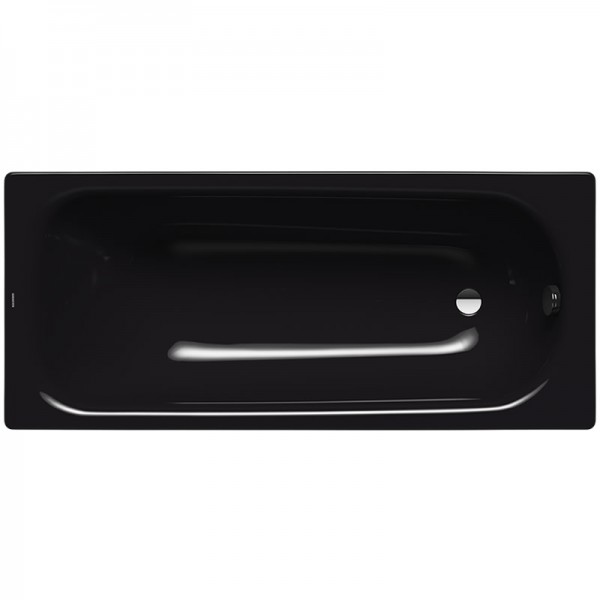 Kaldewei Saniform wanna prostokątna 140x70 cm stalowa czarny błyszczący