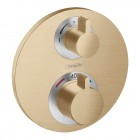 Hansgrohe Ecostat S bateria wannowo-prysznicowa podtynkowa termostatyczna brąz szczotkowany 15758140