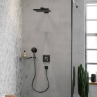 Hansgrohe ShowerSelect bateria wannowo-prysznicowa podtynkowa termostatyczna czarny chrom szczotkowany 15763340
