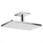 Hansgrohe Rainmaker Select deszczownica 46,6x27 cm z ramieniem sufitowym biały/chrom 24002400