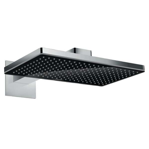Hansgrohe Rainmaker Select deszczownica prostokątna 46,6x27 cm z ramieniem czarny/chrom 24003600