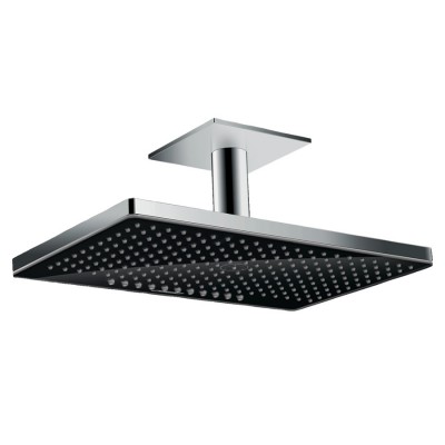 Hansgrohe Rainmaker Select deszczownica prostokątna 46,6x30 cm z ramieniem sufitowym czarny/chrom 24004600