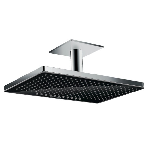 Hansgrohe Rainmaker Select deszczownica prostokątna 46,6x30 cm z ramieniem sufitowym czarny/chrom 24004600