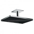 Hansgrohe Rainmaker Select deszczownica prostokątna 46,6x30 cm z ramieniem sufitowym czarny/chrom 24004600