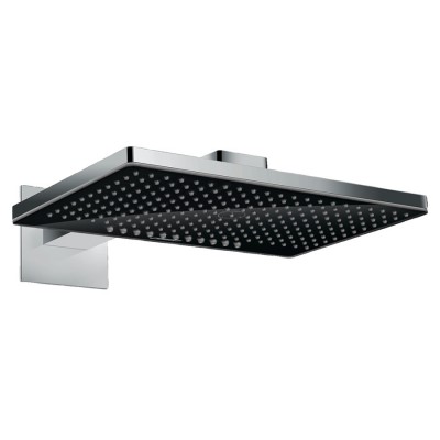 Hansgrohe Rainmaker Select deszczownica prostokątna 46,6x27 cm z ramieniem czarny/chrom 24005600