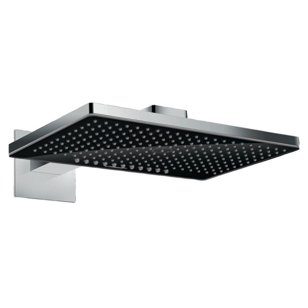 Hansgrohe Rainmaker Select deszczownica prostokątna 46,6x27 cm z ramieniem czarny/chrom 24005600