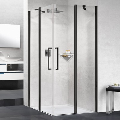 Novellini Young 2.0 A kabina prysznicowa 100 cm czarny mat Y2A97L1H+Y2A97L1H