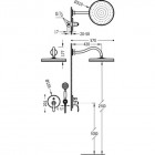 Tres Clasic zestaw natryskowy retro 24218003