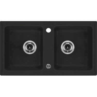 Deante Zorba Zlewozmywak 2-komorowy bez ociekacza