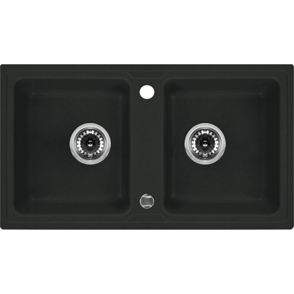 Deante Zorba Zlewozmywak 2-komorowy bez ociekacza