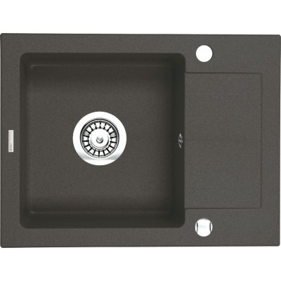 Deante Zorba Zlewozmywak 1-komorowy z krótkim ociekaczem - nero