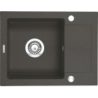 Deante Zorba Zlewozmywak 1-komorowy z krótkim ociekaczem - nero