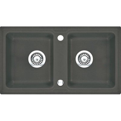 Deante Zorba Zlewozmywak 2-komorowy bez ociekacza