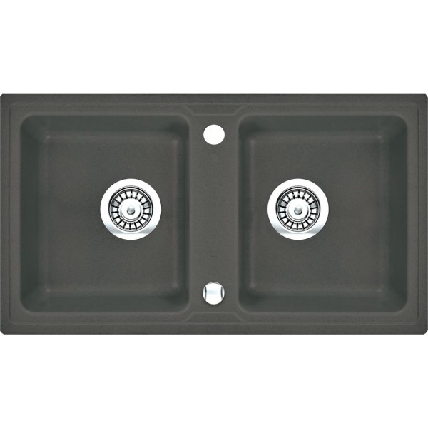 Deante Zorba Zlewozmywak 2-komorowy bez ociekacza