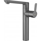Deante Arnika Titanium Bateria umywalkowa z podwyższonym korpusem z korkiem click-clack