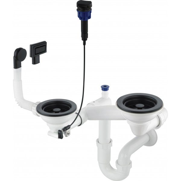 Deante Deante Syfon Space Saver do zlewozmywaków granitowych 1,5 i 2-komorowych