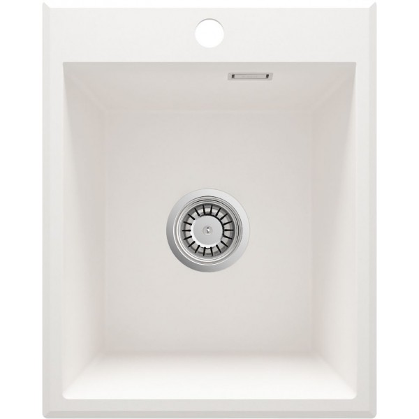 Deante Eridan Zlewozmywak granitowy 1-komorowy bez ociekacza - alabaster